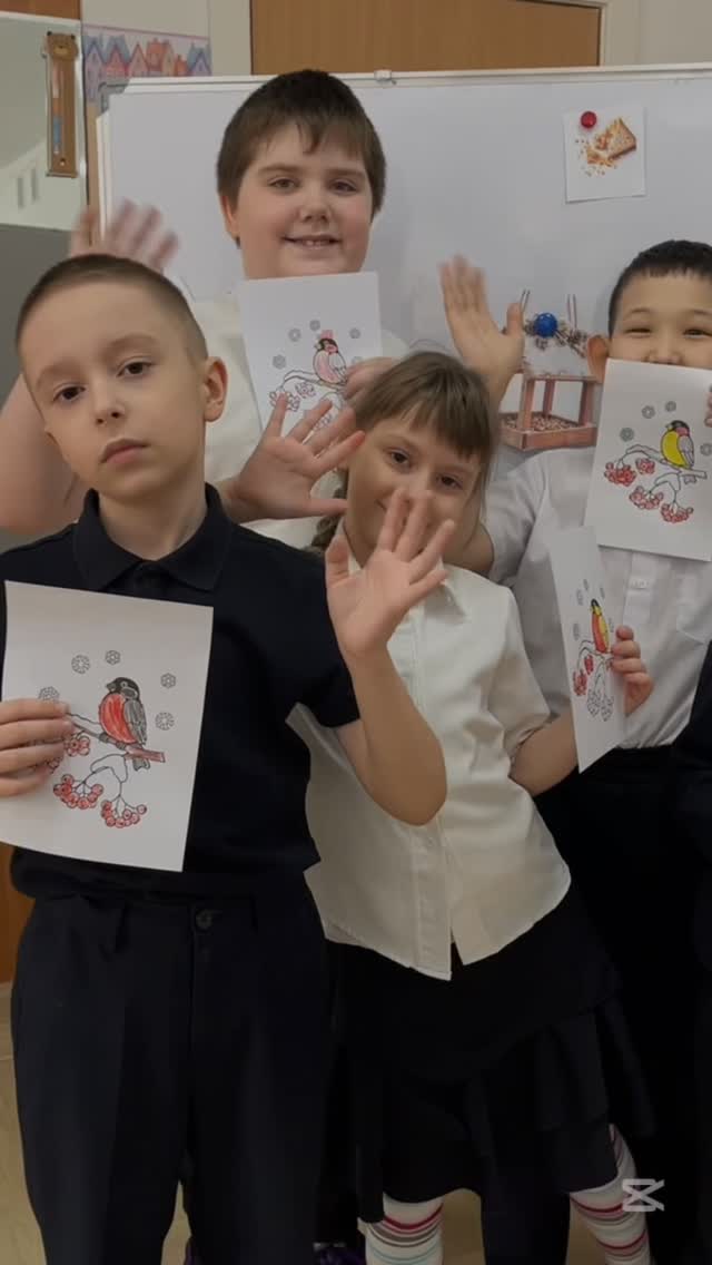 Бүгін ИҚК-де топтық сабақ өтті 🐦❄️ Біз қыстап қалатын құстармен таныстық: