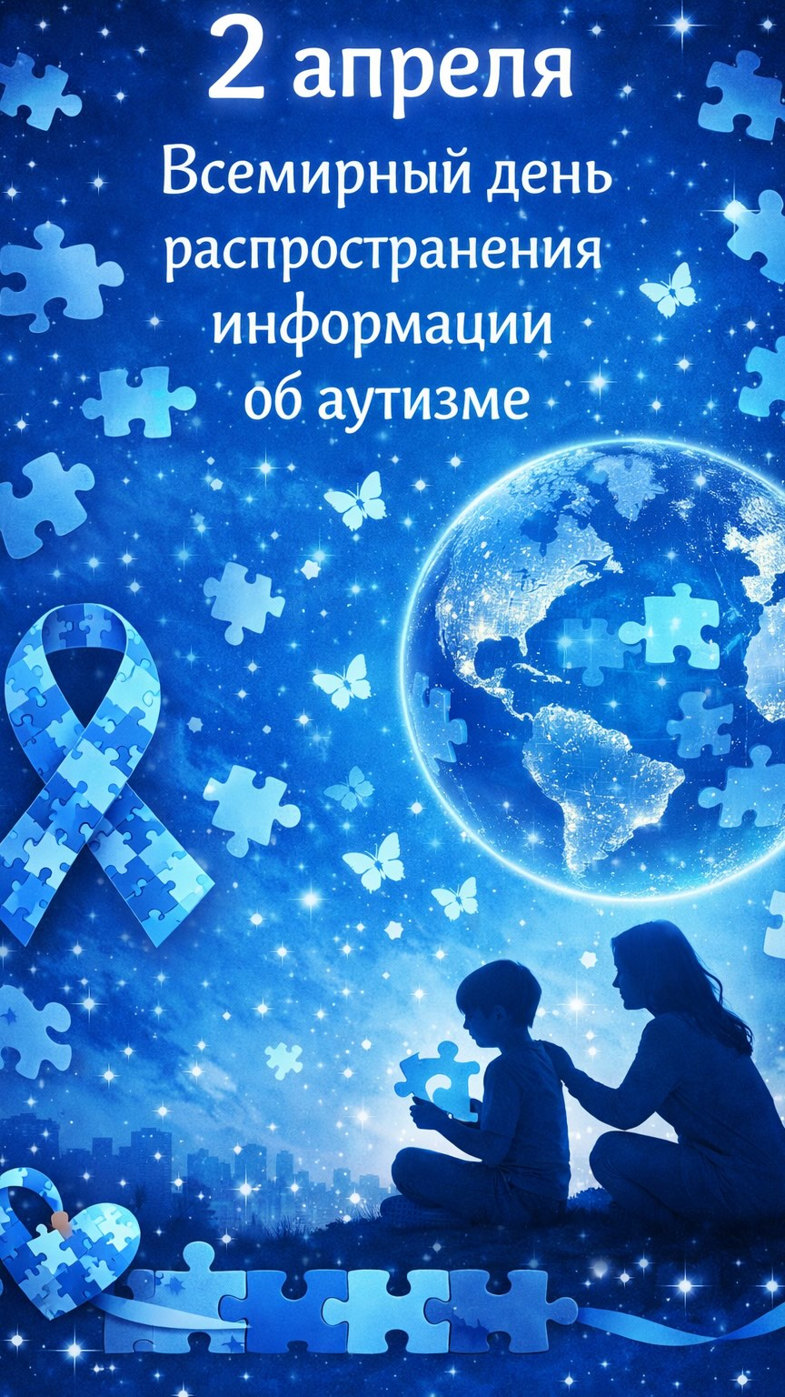 2 сәуір — Аутизм туралы ақпаратты тарату дүниежүзілік күні 💙