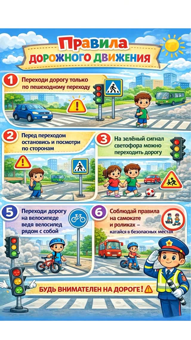 🚦 «Жолдағы балалар қауіпсіздігі» онкүндігі 🚦 «Жол қозғалысы ережелерін үйренеміз» ұранымен 7 «Б» сынып оқушылары жол қозғалысы ережелеріне арналған танымдық бейнеролик дайындады.
