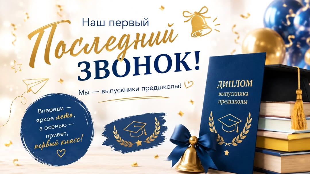 🔔 Мектепалды даярлық сыныбында ең алғашқы «Соңғы қоңырау» соғылды! 🎓✨
