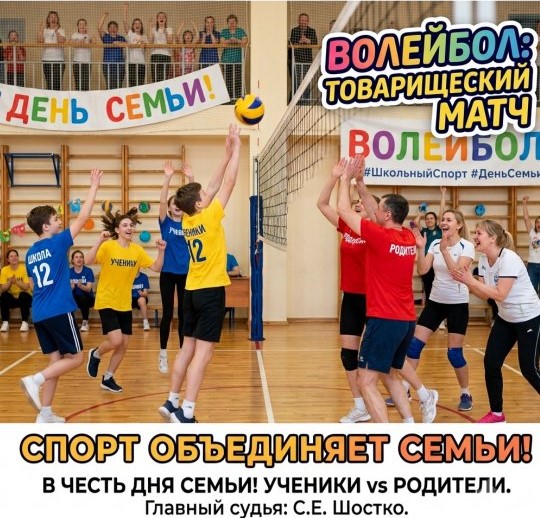 Спорт отбасыларды біріктіреді! 🏐✨👨‍👩‍👧‍👦