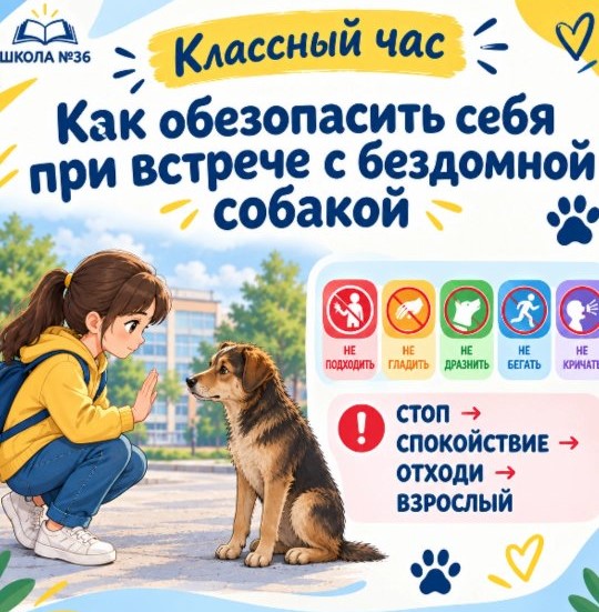 🐕 Бүгін, 28 қыркүйек күні, әлеуметтік педагог 4-сынып оқушыларымен «Иесіз итпен кездескенде өзіңді қалай қорғауға болады?» тақырыбында сынып сағатын өткізді.