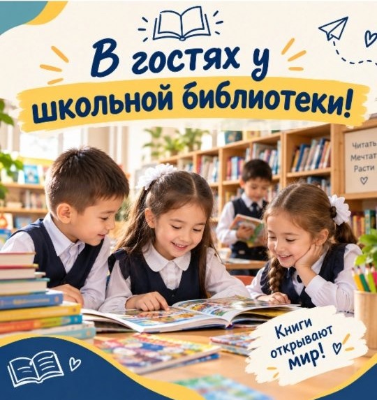 📚 Мектеп кітапханасында қонақта! ​Бүгін нөлдік сынып оқушылары үшін мектеп кітапханасына қызықты экскурсия өтті!